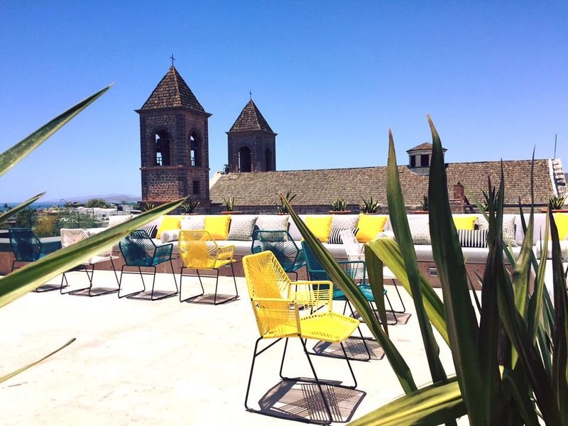 Hotel Catedral La Paz Exteriör bild Rooftop of the hotel