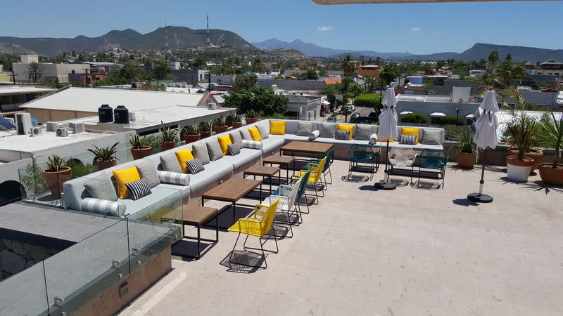 Hotel Catedral La Paz Exteriör bild Rooftop bar at the Hotel Habita
